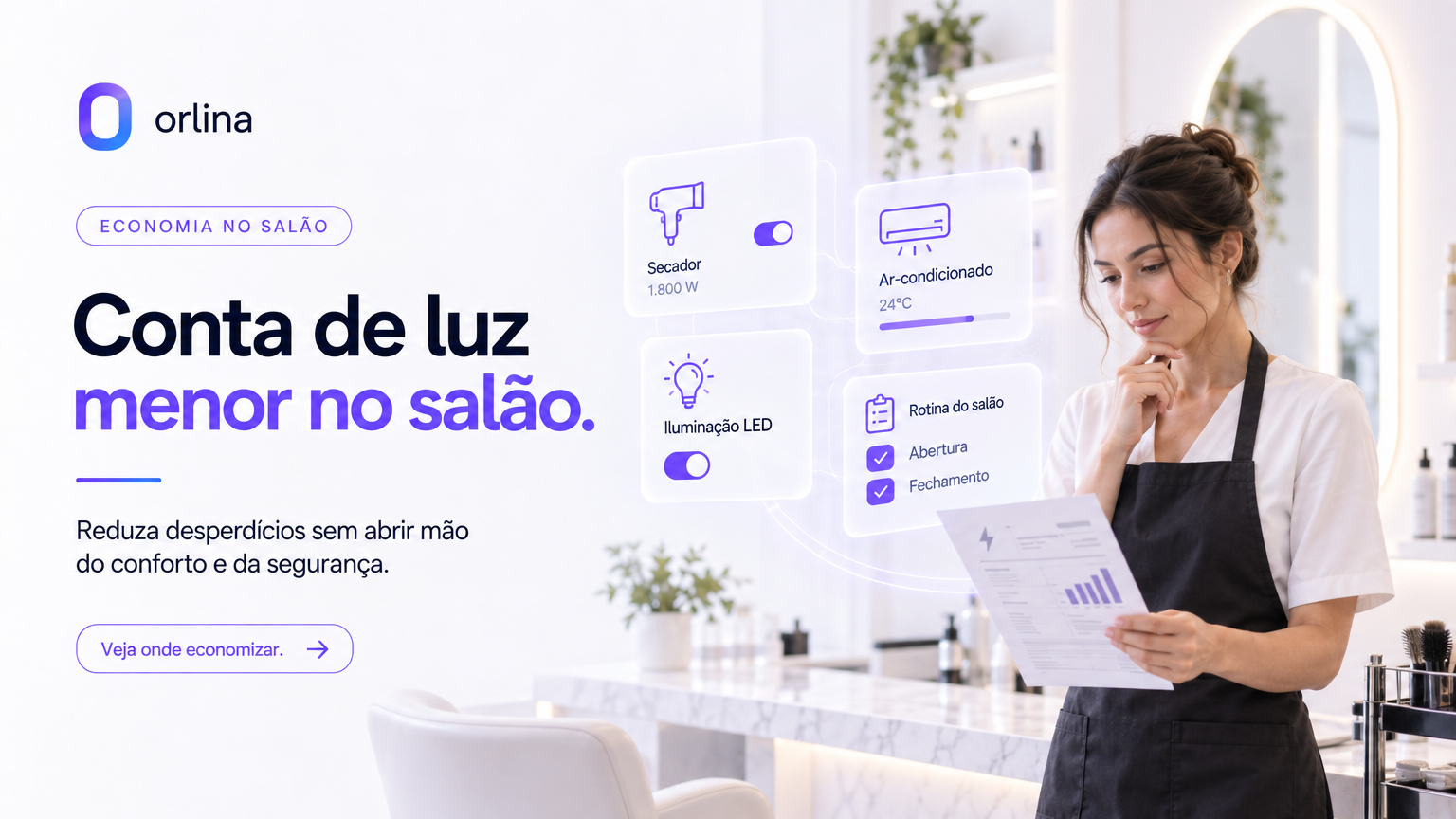 Como Economizar Energia no Salão de Beleza e Barbearia sem Perder a Qualidade
