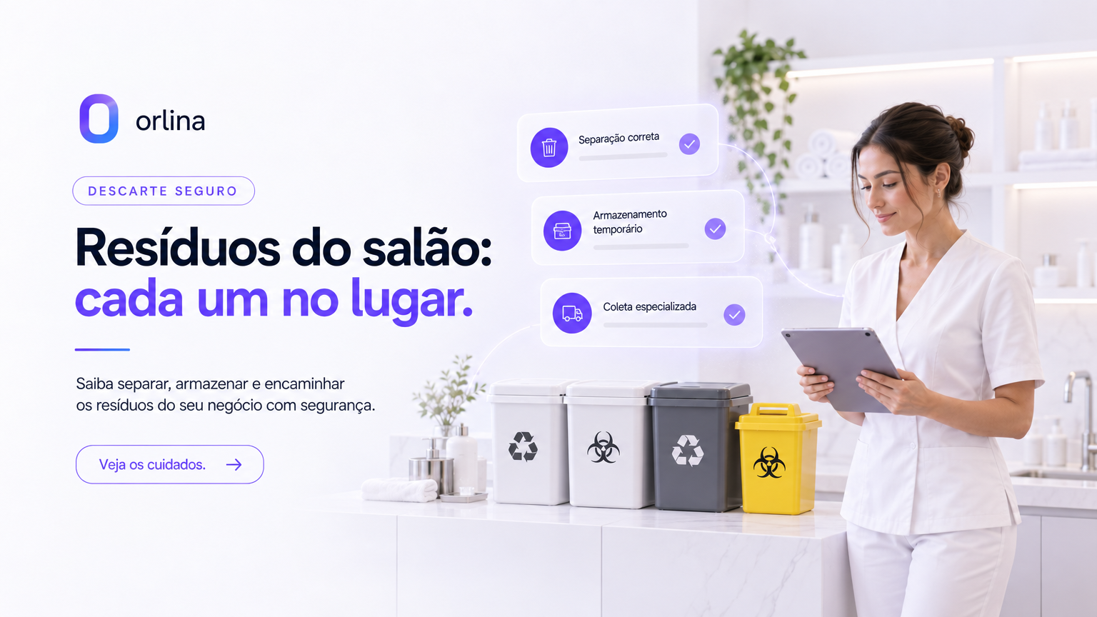 Descarte de resíduos em salões de beleza e barbearias: o guia completo