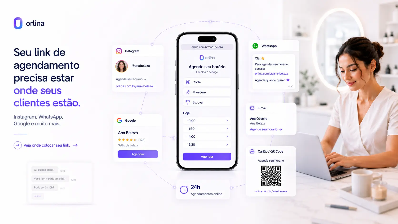 Onde colocar o Link de Agendamento para Gerar Clientes Realmente