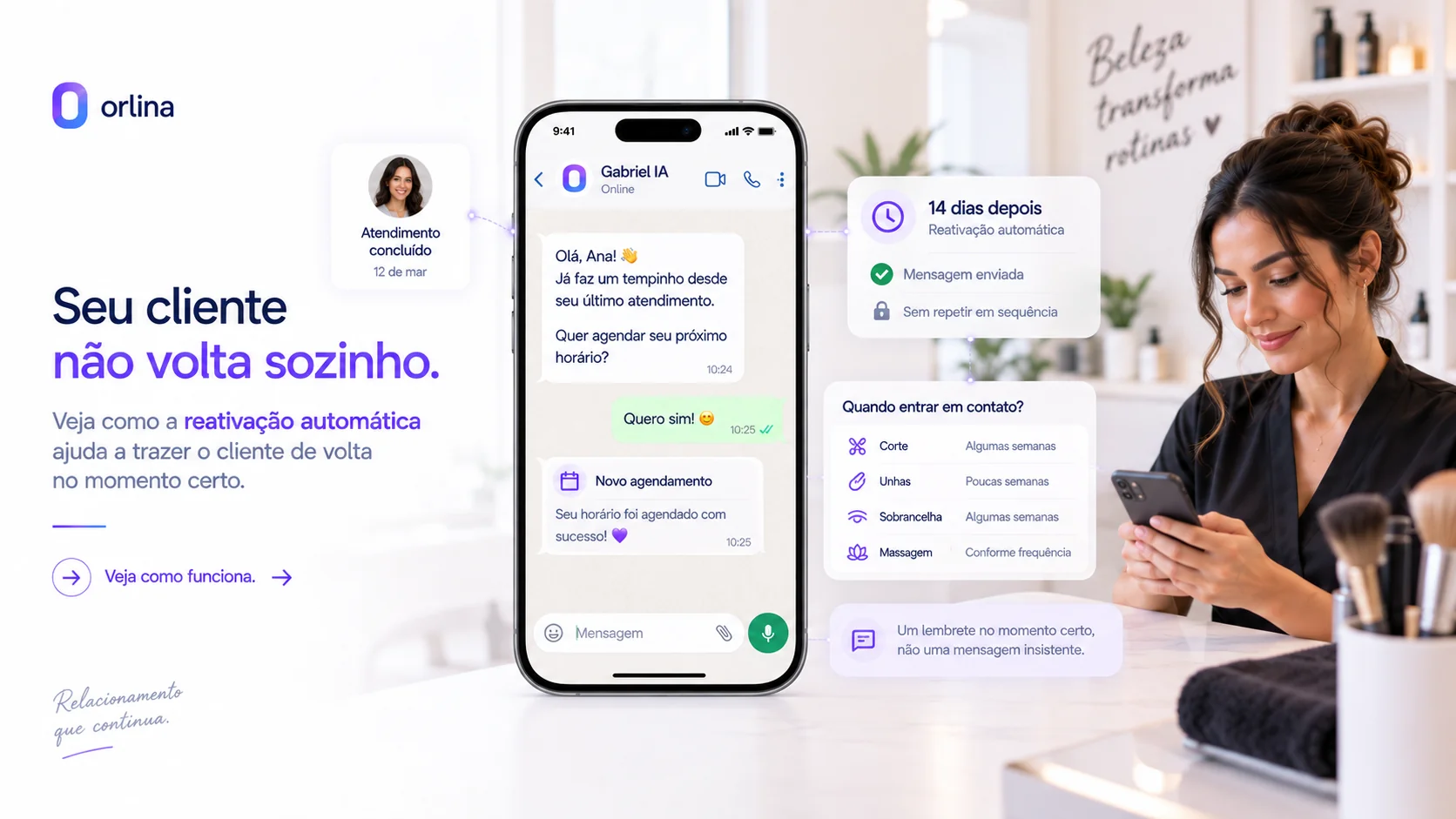 Por que o cliente não volta sozinho? O guia da reativação automática com Gabriel